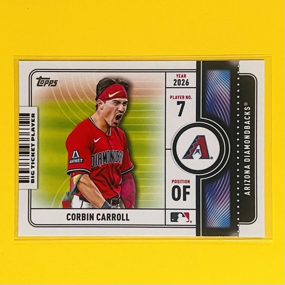 2026 Topps Series 1 - Big Ticket Player Corbin Carroll #BTP-6 - Diamondbacks